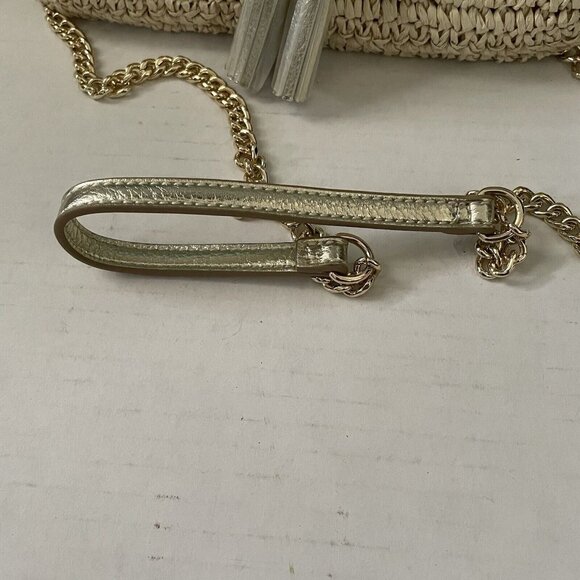 Lilly Pulitzer Botanical Green In A Flutter Straw Crossbody Clutch Purse NWOT - Picture 4 of 10